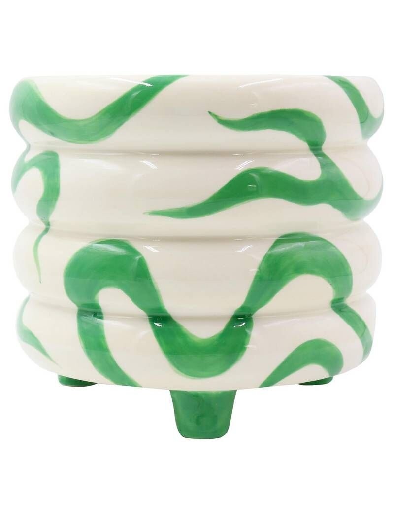 Qué Rico 148-00951 - PLANT POT PABLO - SPANISH SWIRLS