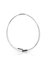 Clic  C243Z - Collier Staafjes Zwart