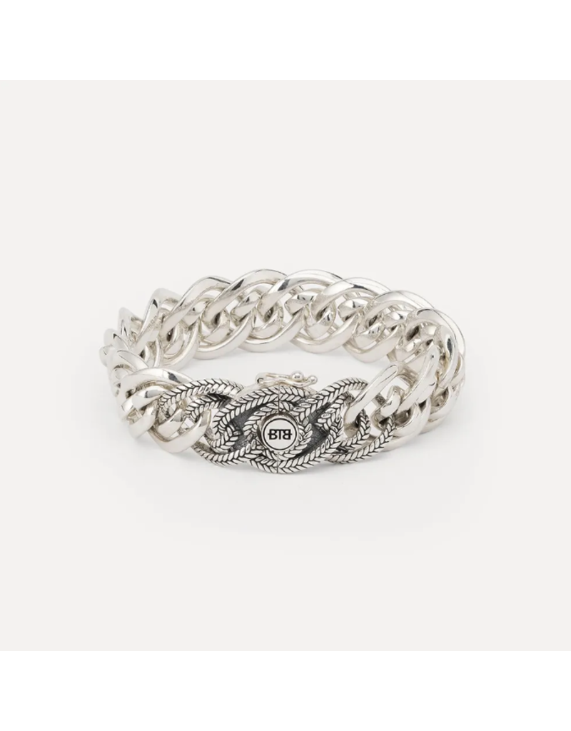 Buddha to Buddha 208 - Nathalie Small Texture Bracelet Silver