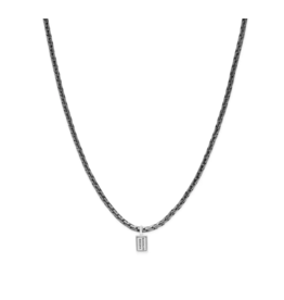 Buddha to Buddha 718BRS 60cm - George XS Necklace Black Rhodium Silver