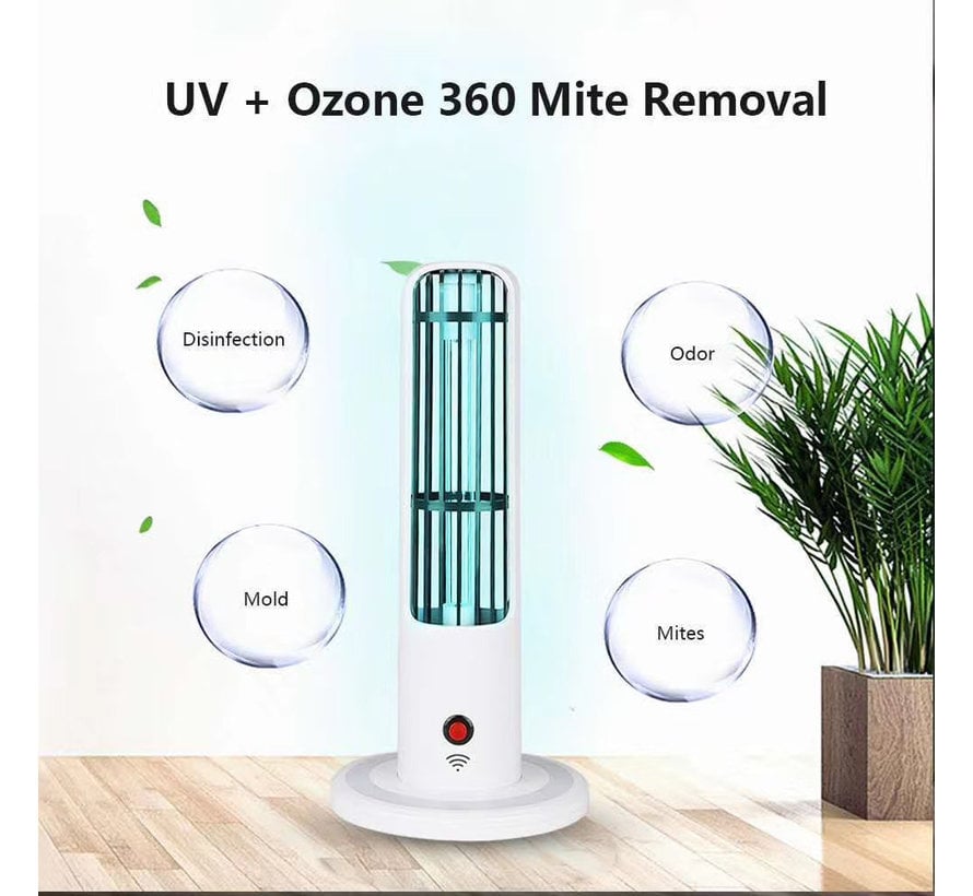 Two in a Disinfection lamp with remote control and timer