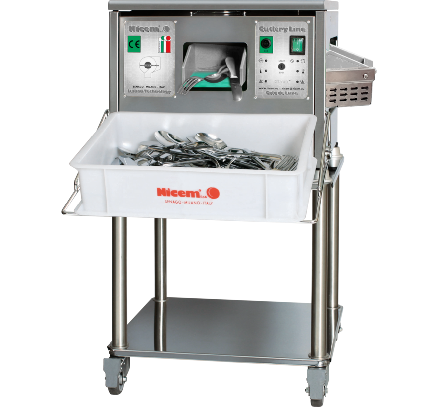 DEMO-MODEL Bestekpoleermachine Nicem ASC 10 Mini