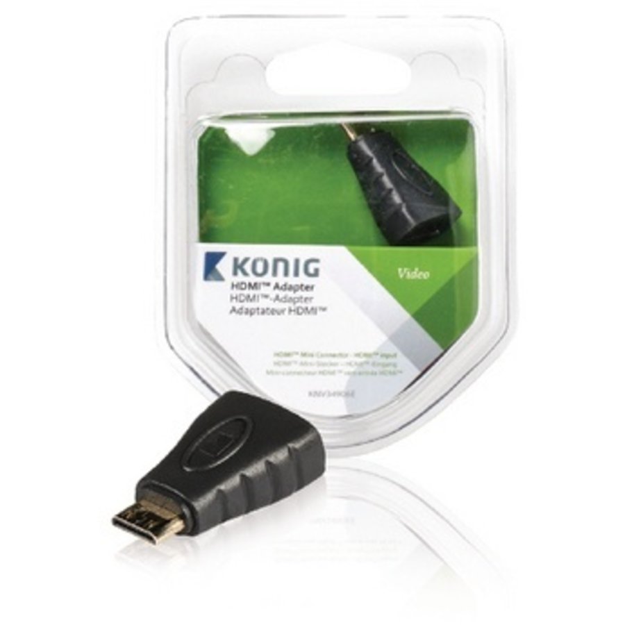 König KNV34906E HDMI female --> MINI HDMI male-1