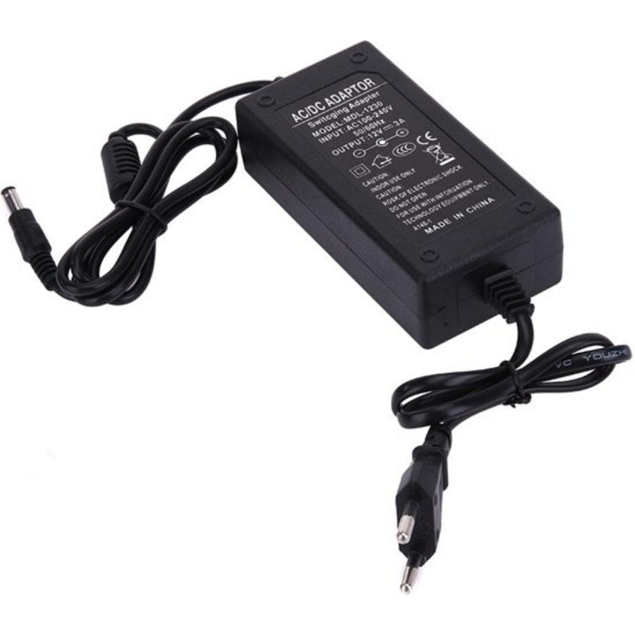 Adapter 12V 3A  geschikt voor Dreambox, Xsarius, Mutant, Zgemma, Amiko, Qviart-1