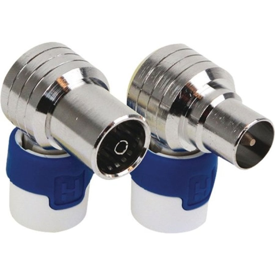 Hirschmann KOSWI 5 / KOKWI 5 Coax IEC push-on connectoren set / haaks-1