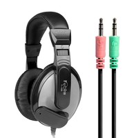 thumb-Kubite T-155 Headset met Microfoon voor Computer & Laptop - zwart/grijs-1