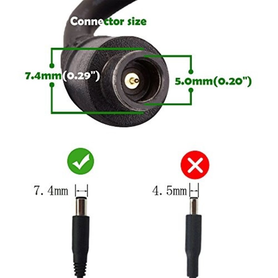 Dell adapter 65W 19,5V/3,34A (7,4 x 5,0mm)-3