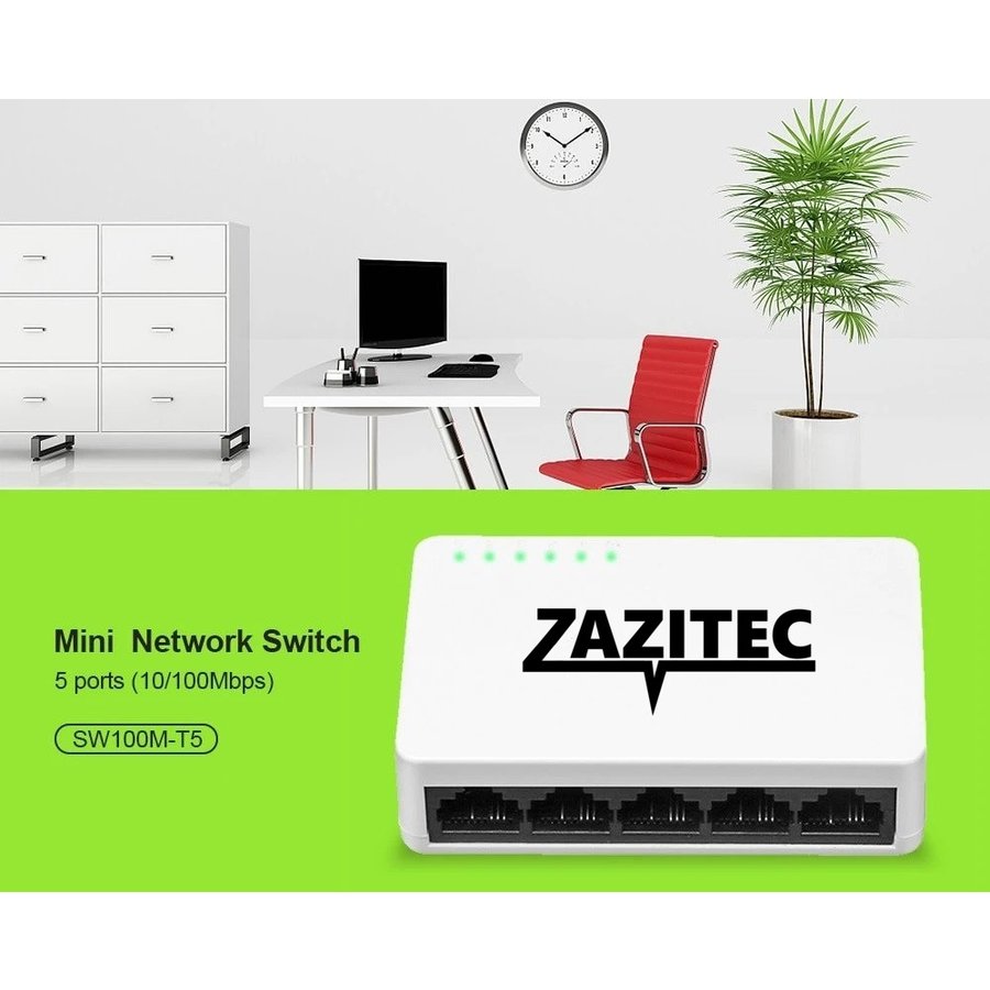 Zazitec 5-poorts netwerk switch-2