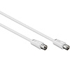 SGL Coax kabel | 3 meter | Male - Female | wit