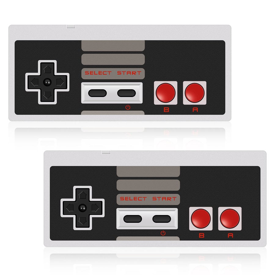 Retro NES USB Gaming Controllers voor PC & Mac – Set van 2 | Plug & Play – Klassiek Design-1