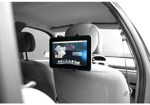 Zazitec Universele Tablethouder voor in de Auto – Zwart – Verstelbare Tablethouder 