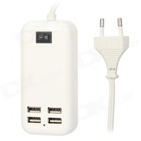 thumb-15W 4-Port USB opladergeschikt  voor mobiele telefoons & tablets-1