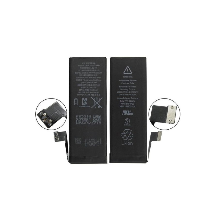 replacement batterij geschikt voor Iphone 5S/5C | 1560mah | met mini kit-1