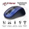 RF-2804B R-horse Wireless Mouse | 2.4 Ghz draadloos | Blue/Zwart