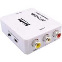 thumb-Tulp (RCA) naar HDMI Converter – AV Composiet naar HDMI Adapter | 1080P Full HD Support – Inclusief USB-voedingskabel-1