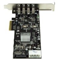 thumb-4 Port PCI Express (PCIe) SuperSpeed USB 3.0 Adapterkaart met 2 Dedicated 5Gbps Channels - UASP - SATA / LP4 Power-3
