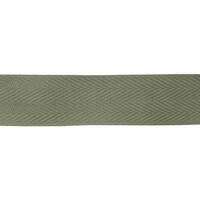 Keperband katoen 20mm Kaki-groen 50 meter