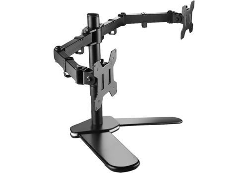 Zazitec ZT-MT022 Monitorstandaard voor 2 monitoren - Vrijstaand - 13 tot 27 inch - VESA - 20KG 