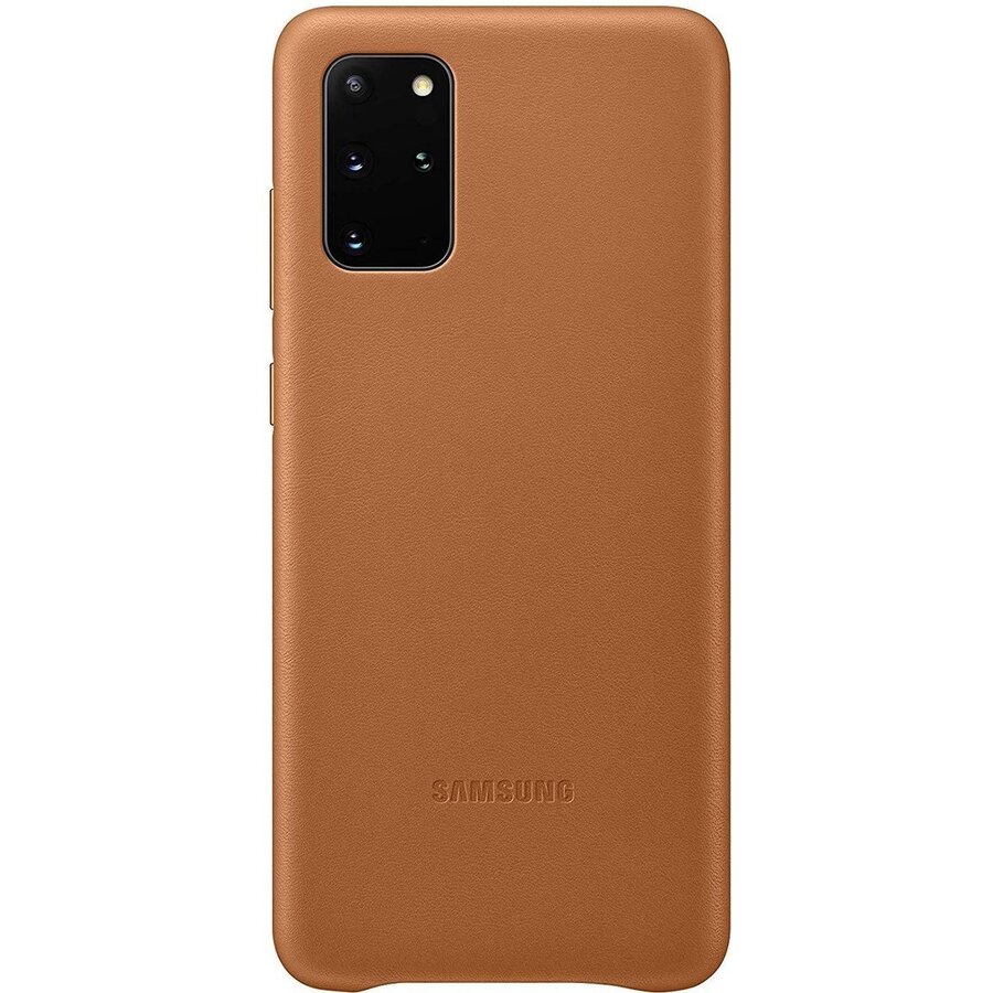 Samsung Leather Hoesje - Samsung Galaxy S20 Plus - Bruin-1