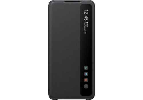 Samsung Clear View Hoesje - Samsung Galaxy S20 Ultra - Zwart 