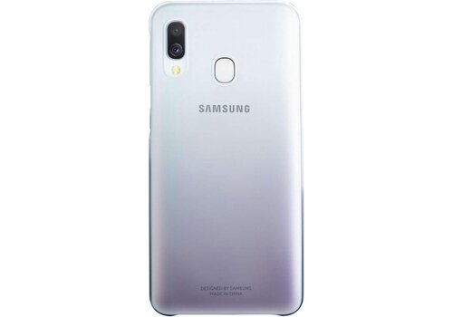 Samsung gradation cover - transparant/zwart - voor Samsung A405 Galaxy A40 