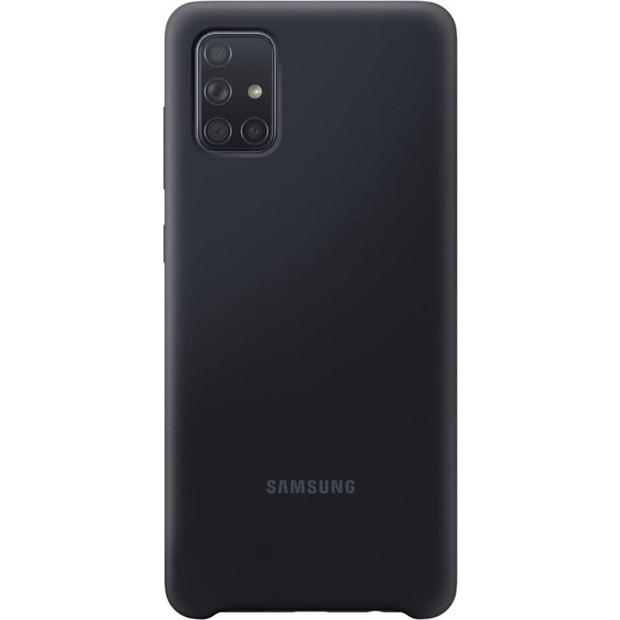 Samsung Silicone Hoesje - Samsung A71 - Zwart-1