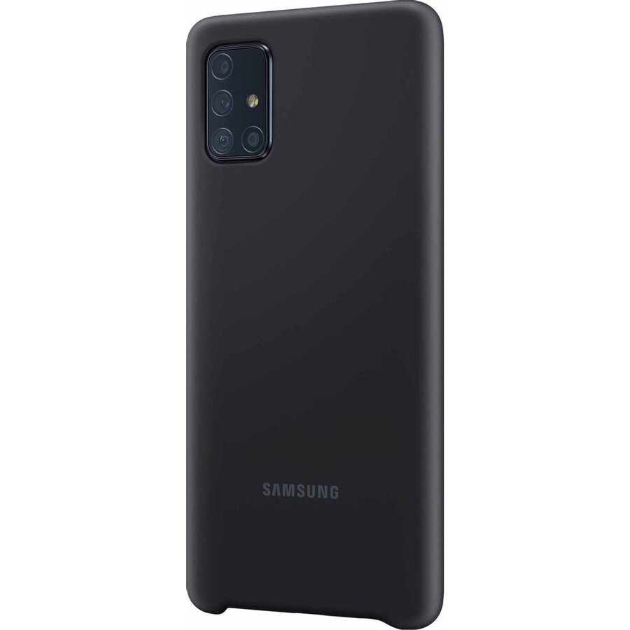 Samsung Silicone Hoesje - Samsung A71 - Zwart-2