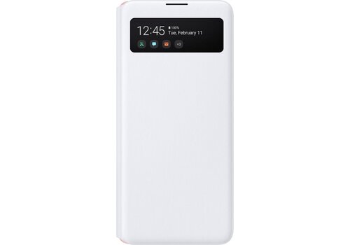 Samsung S View Wallet Hoesje - Samsung A51 5G - Wit 