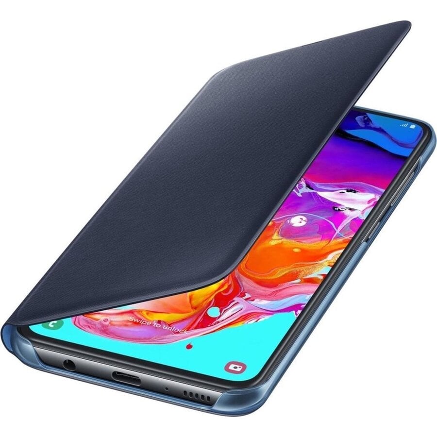 Samsung flip wallet - Samsung Galaxy A70 - Zwart-3