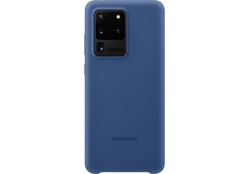 Samsung Silicone Hoesje - Samsung Galaxy S20 Ultra - Donkerblauw 