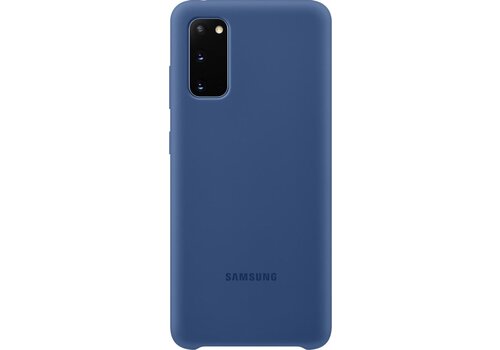 Samsung Silicone Hoesje - Samsung Galaxy S20 - Donkerblauw 