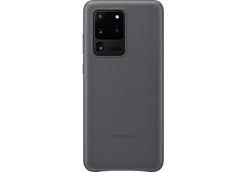 Samsung Leather Cover - Samsung Galaxy S20 Ultra - Grijs 