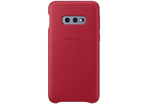 Samsung lederen cover - rood - voor Samsung Galaxy S10e 