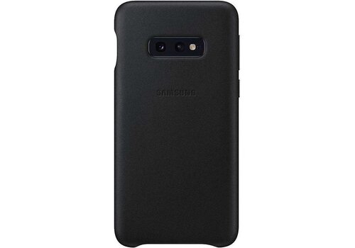 Samsung lederen cover - zwart - voor Samsung Galaxy S10e 