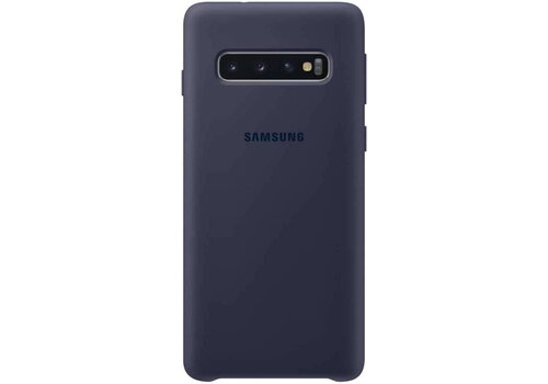 Samsung Silicone Cover - voor Samsung Galaxy S10 - Blauw 