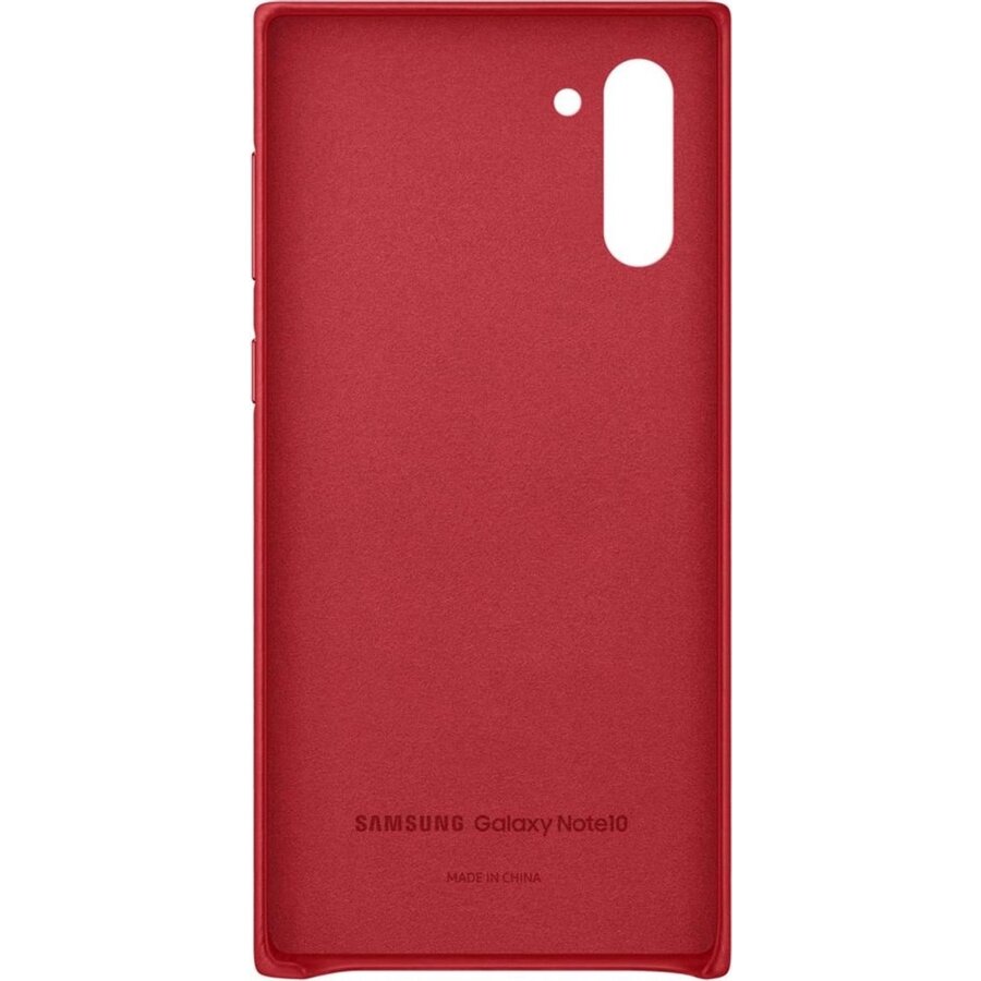 Samsung Galaxy Note 10 Leather Cover Red-3