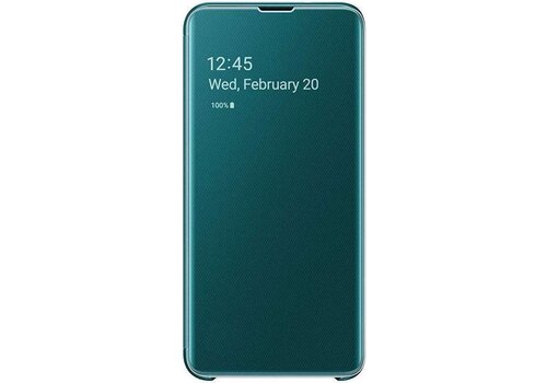 Samsung Clear View Hoesje - Samsung Galaxy S10e - Groen 