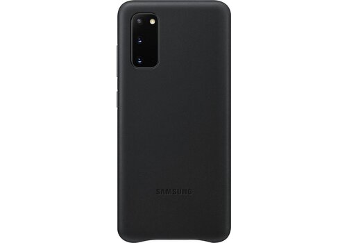 Samsung Leather Hoesje - Samsung Galaxy S20 - Zwart 
