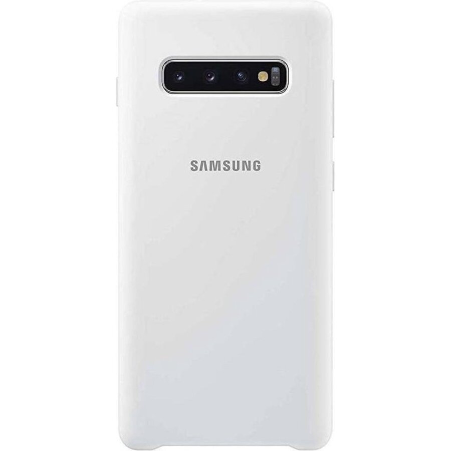 Samsung Galaxy S10 Plus Silicone Cover Wit-1