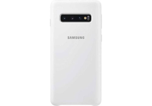 Samsung Galaxy S10 Silicone Cover Wit 