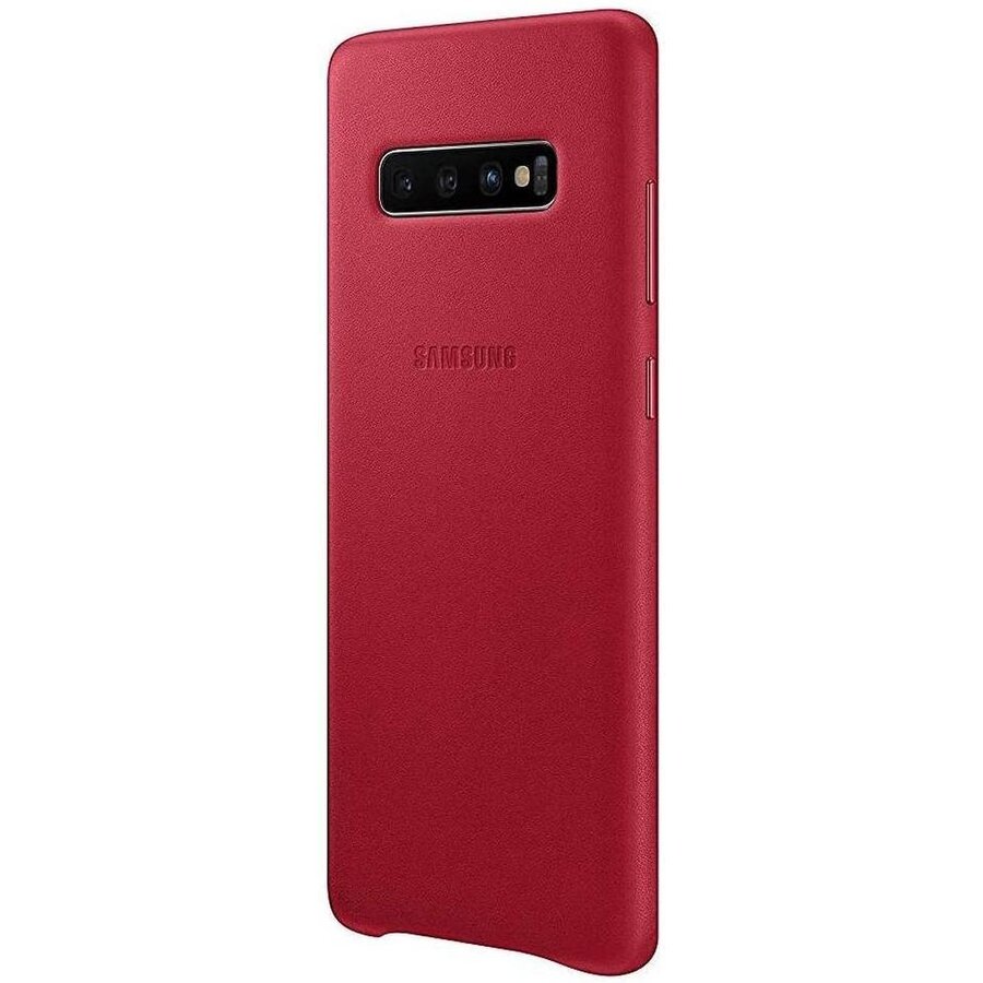 Samsung Lederen Cover - voor Samsung Galaxy S10 Plus - Rood-2