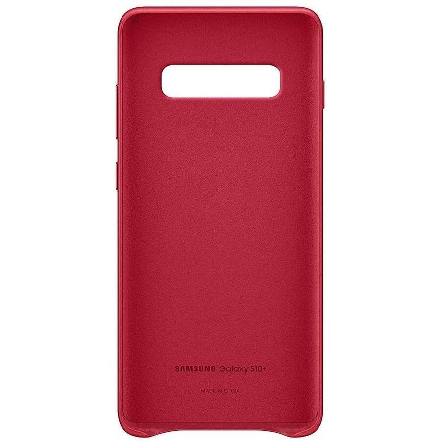 Samsung Lederen Cover - voor Samsung Galaxy S10 Plus - Rood-3