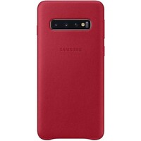 thumb-Samsung Lederen Cover - voor Samsung Galaxy S10 - Rood-1