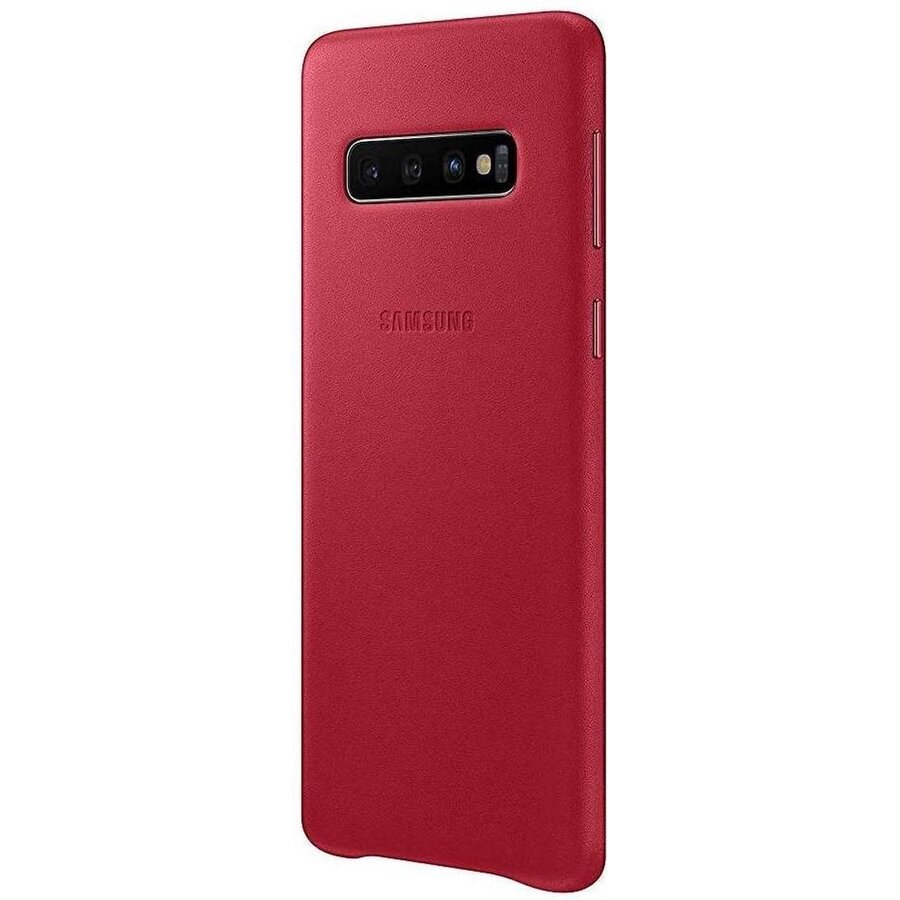 Samsung Lederen Cover - voor Samsung Galaxy S10 - Rood-2