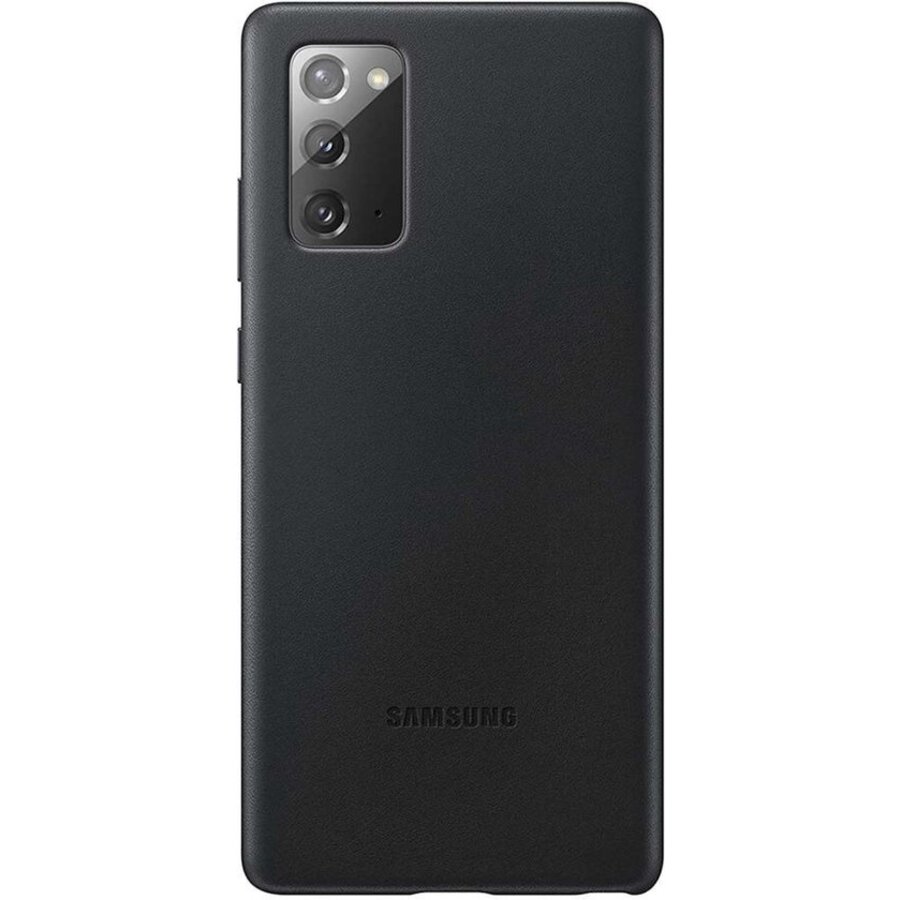 Samsung leather Hoesje - Samsung Galaxy Note 20 - Zwart-1