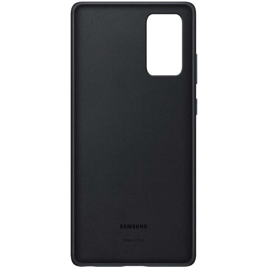 Samsung leather Hoesje - Samsung Galaxy Note 20 - Zwart-3