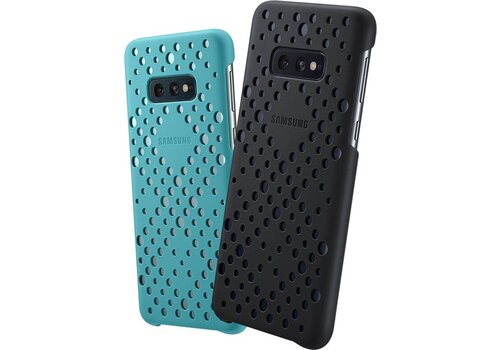 Samsung Pattern Hoesje - Samsung Galaxy S10e - Zwart/Groen 