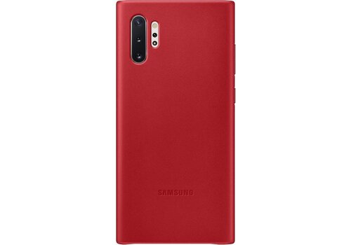 Samsung Leather Hoesje - Samsung Galaxy Note 10+ - Rood 