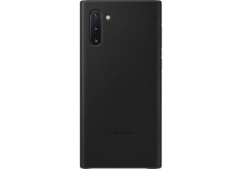 Samsung Galaxy Note10 - Lederen Cover - Zwart 