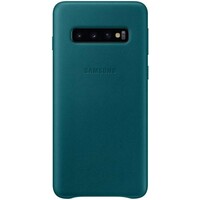 thumb-Samsung Lederen Cover - voor Samsung Galaxy S10 - Groen-1